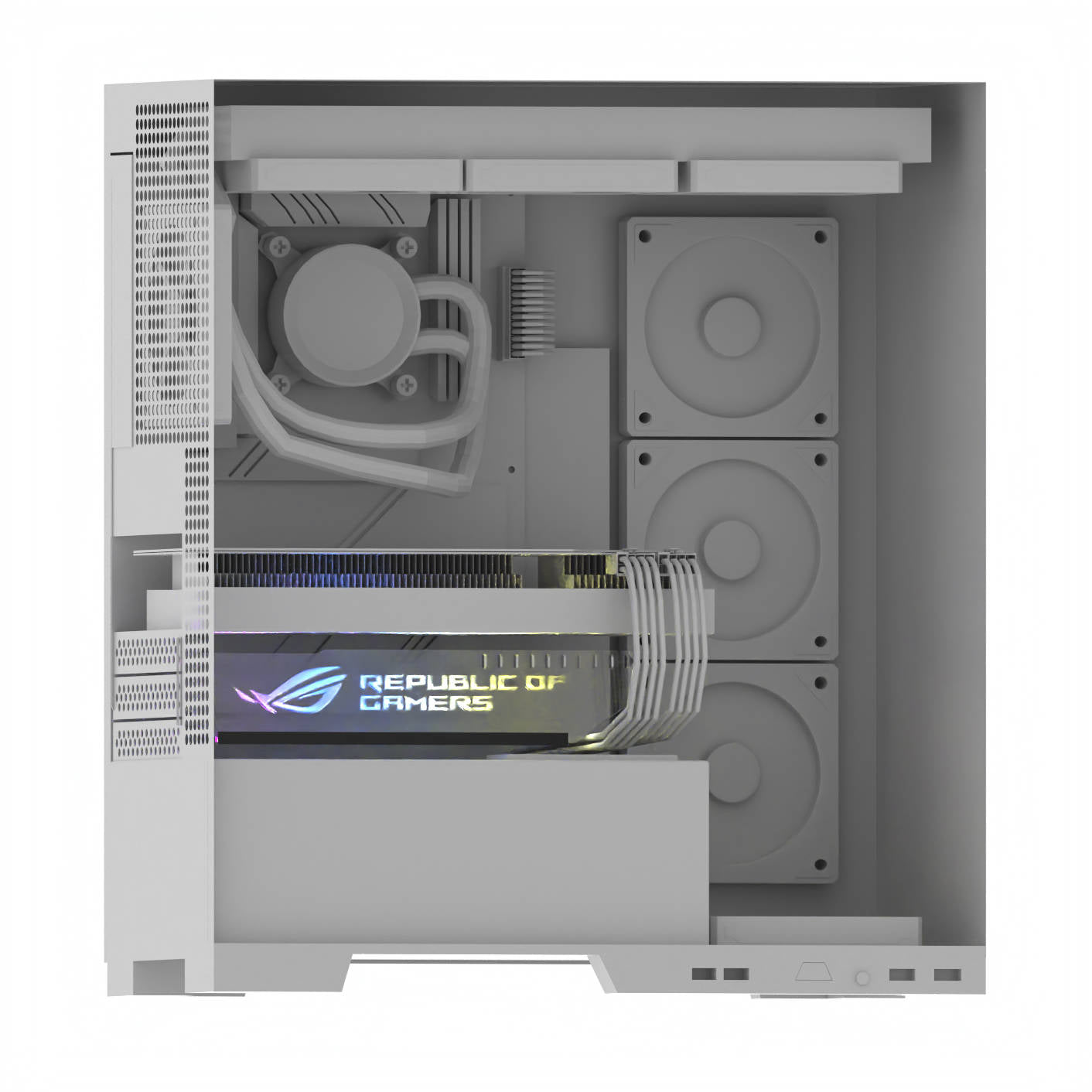 RGB graphics card horizontal bracket customized pc case decoration