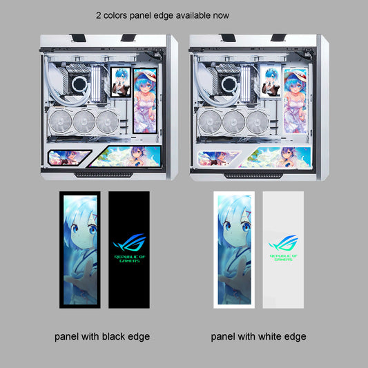 custom rgb pc case light decoration board panel water cooling pc decor computer chassis board PSU case colorful panel