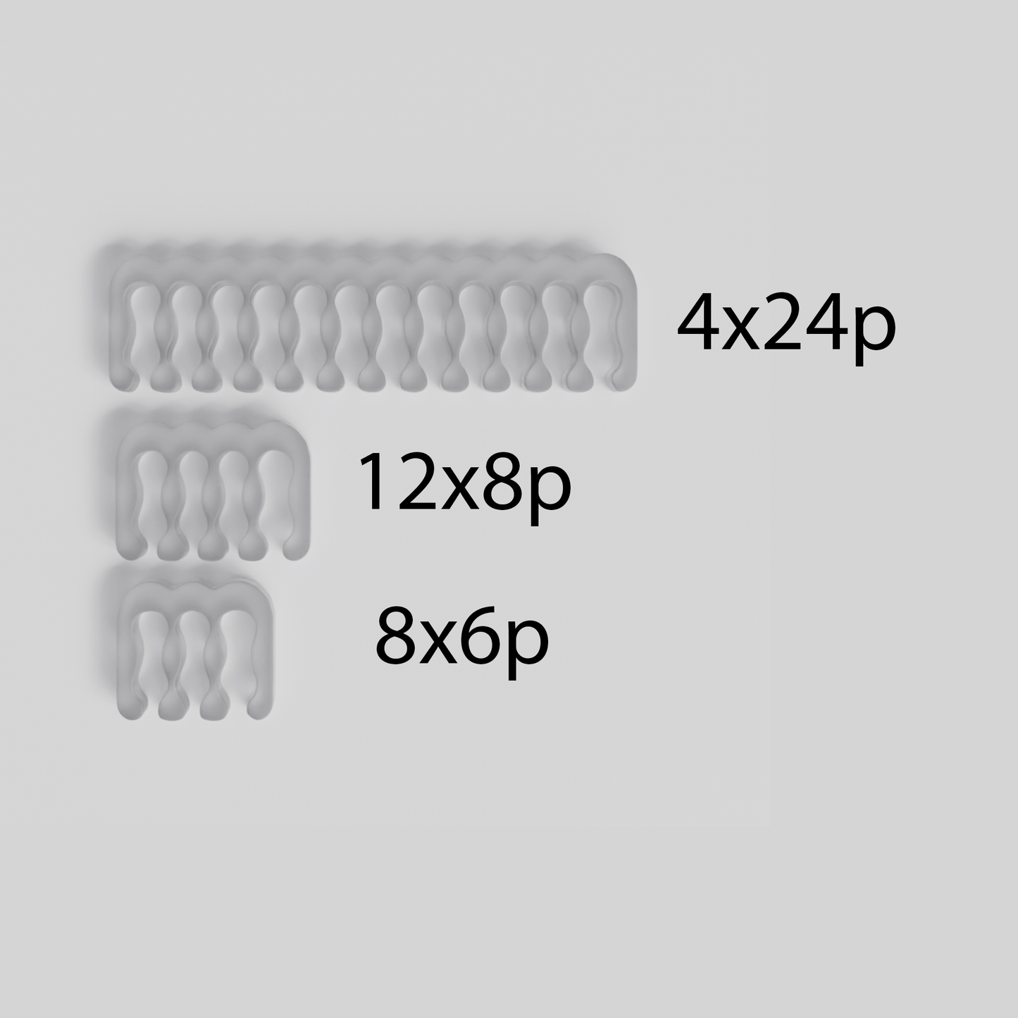 DreambigbyrayMOD 1set 24pcs cable combs cables organizer sets 4x24p 12x8p 8x6p