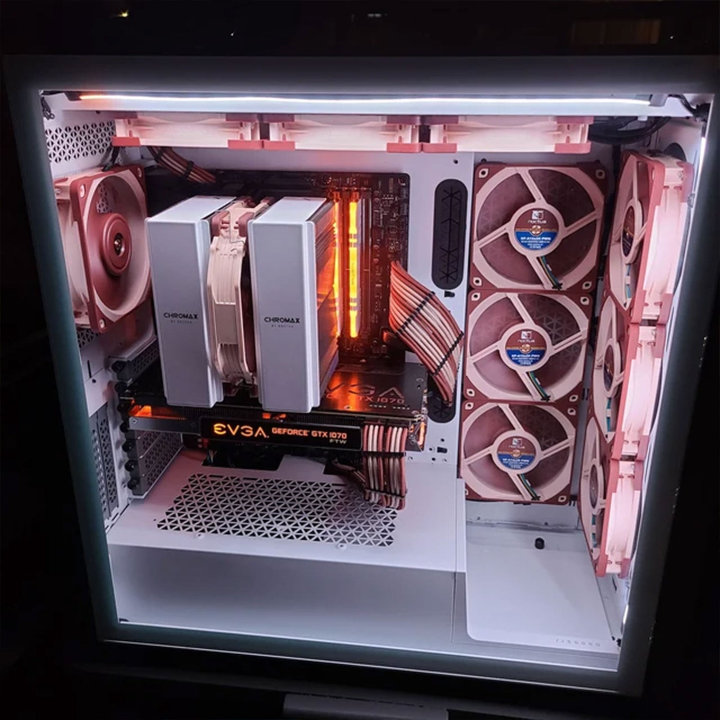 Dreambigbyray customized psu Noctua theme paracord extension kit PSU exntended cables