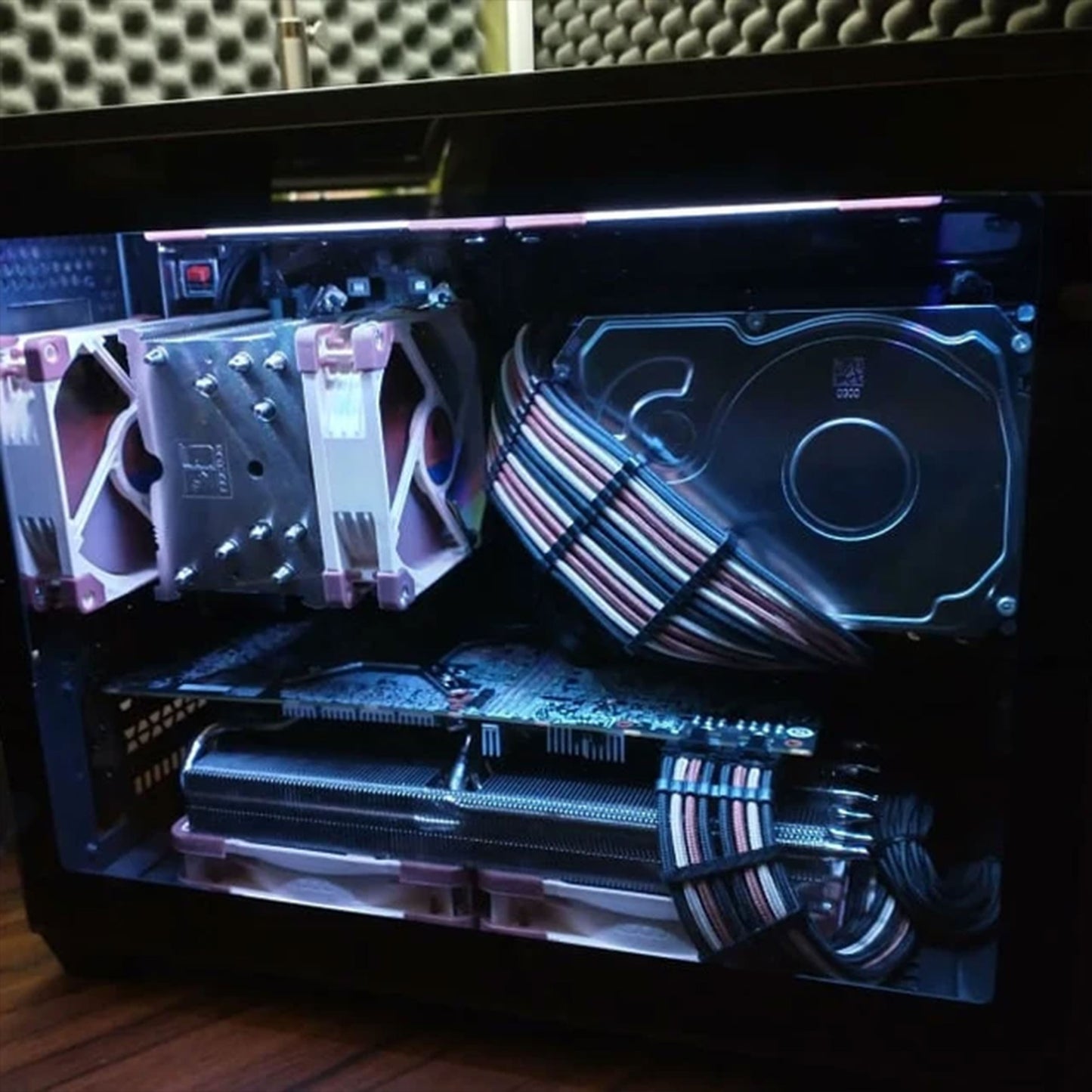 Dreambigbyray customized psu Noctua theme paracord extension kit PSU exntended cables