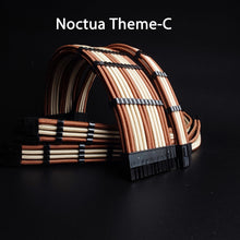 Load image into Gallery viewer, customized Noctua theme paracord extension kit PSU exntended cables

