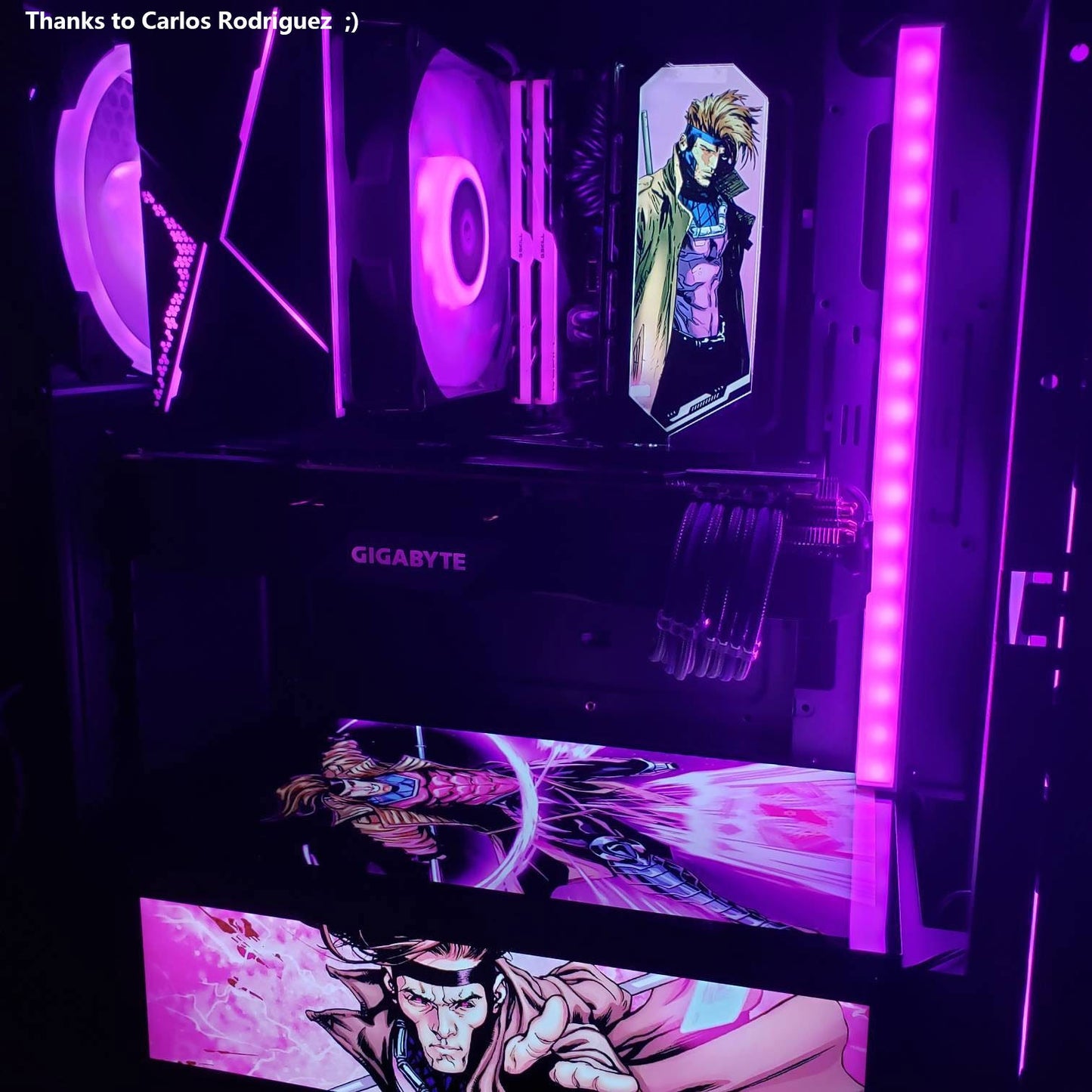 custom rgb pc case light decoration board panel water cooling pc decor computer chassis board PSU case colorful panel