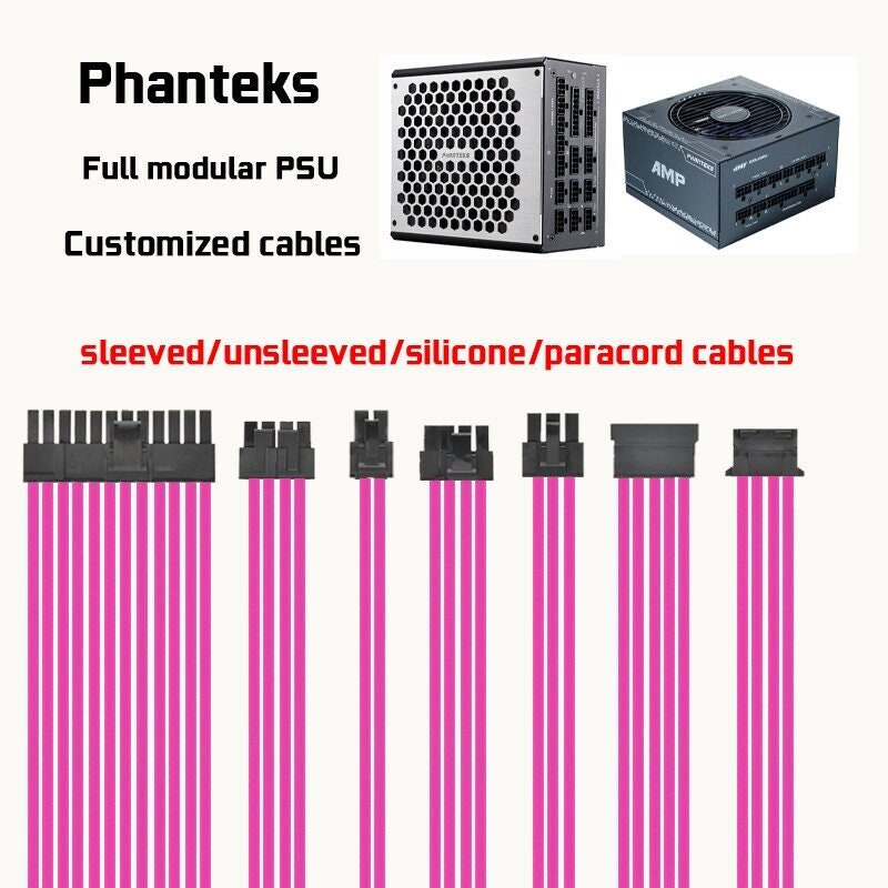 for phanteks psu customized full modular cables phanteks amp revolt pro X cables