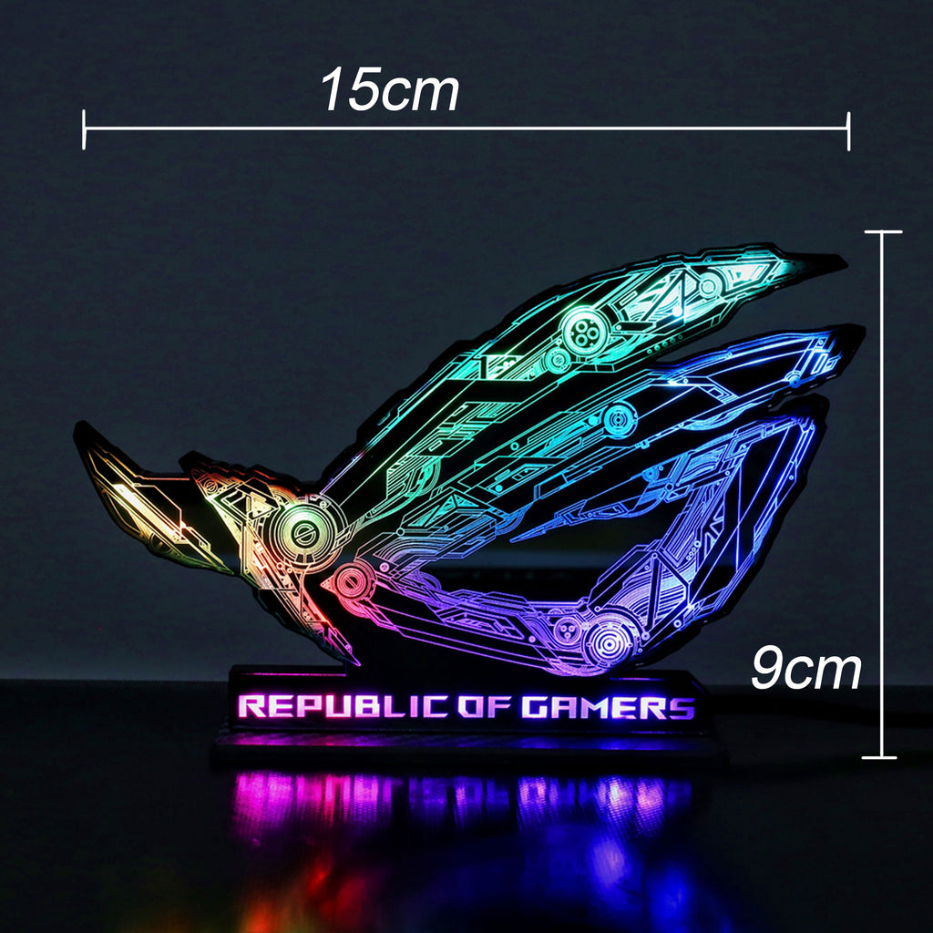 customized ROG EYE ARGB figure stand pc case decoration rgb sync aura