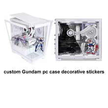 画像をギャラリービューアに読み込む, dreambigbyraymod customized Gundam PC case decorative stickers decol
