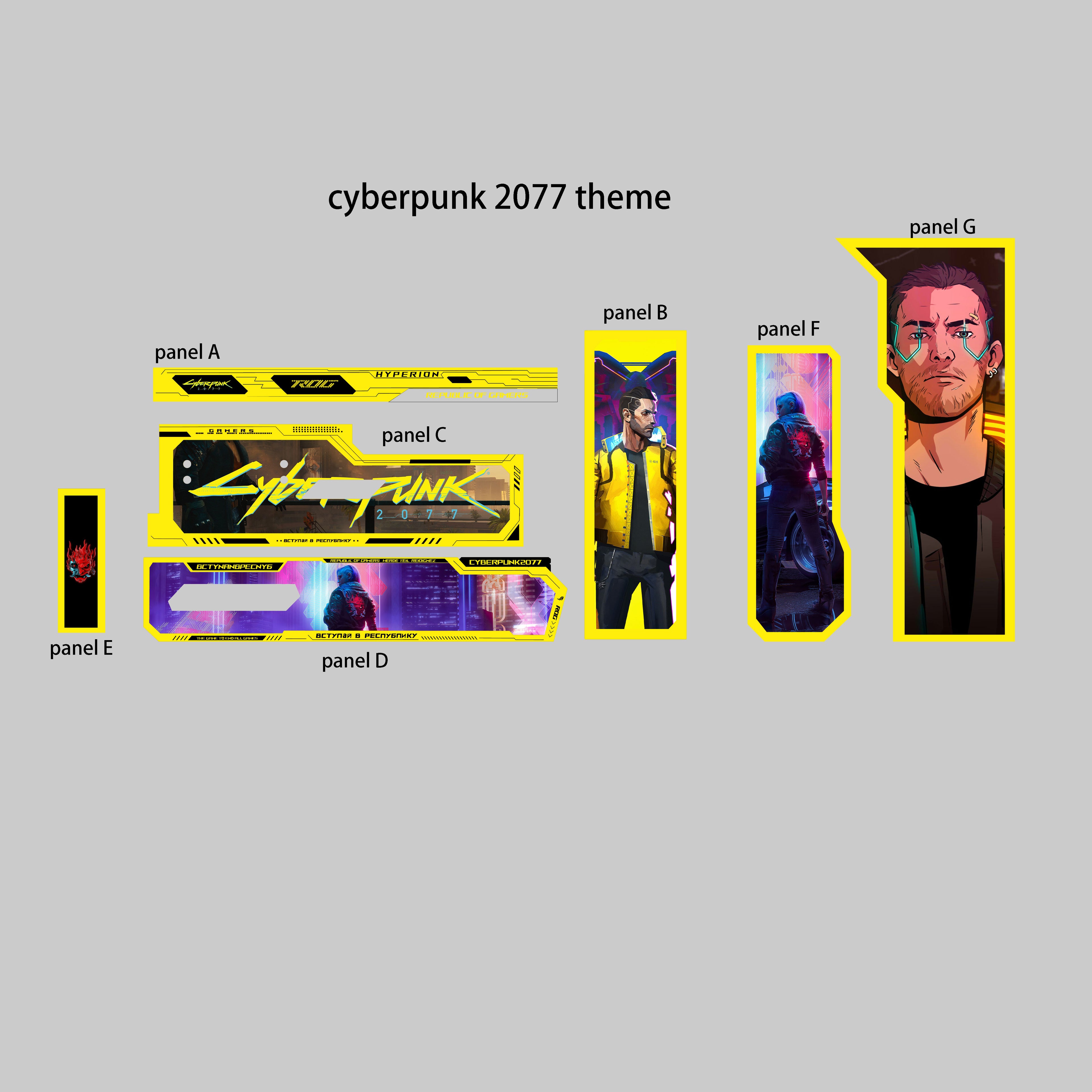 framed version customized ARGB light panels for ASUS GR701 case  rog HYPERION gaming case mod 5v3pin eva 02