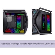 Загрузить изображение в средство просмотра галереи, framed version customized ARGB light panels for ASUS GR701 case  rog HYPERION gaming case mod 5v3pin eva 02

