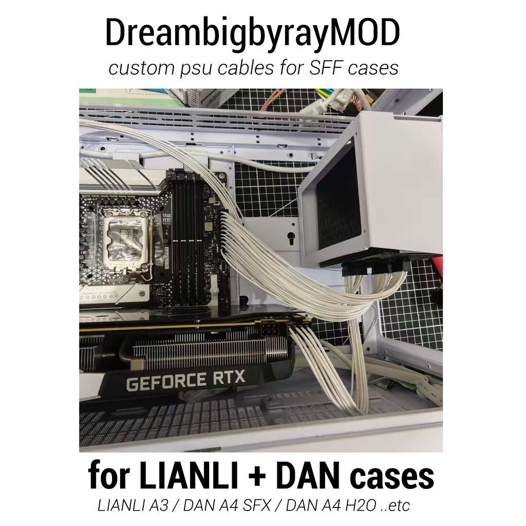 custom psu cables for LIANLI A3/DAN A4 SFX/ DAN A4 H2O/ DAN C4 SFX
