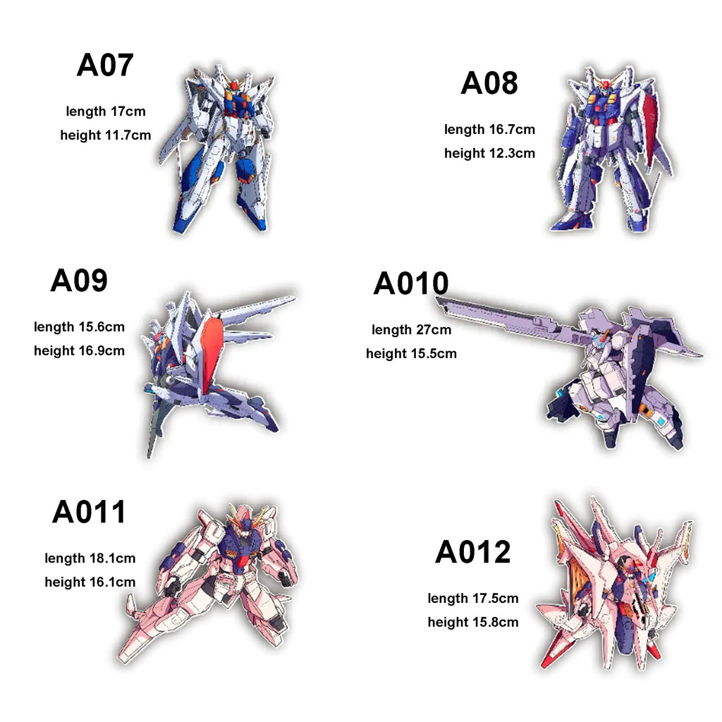 dreambigbyraymod customized Gundam PC case decorative stickers decol