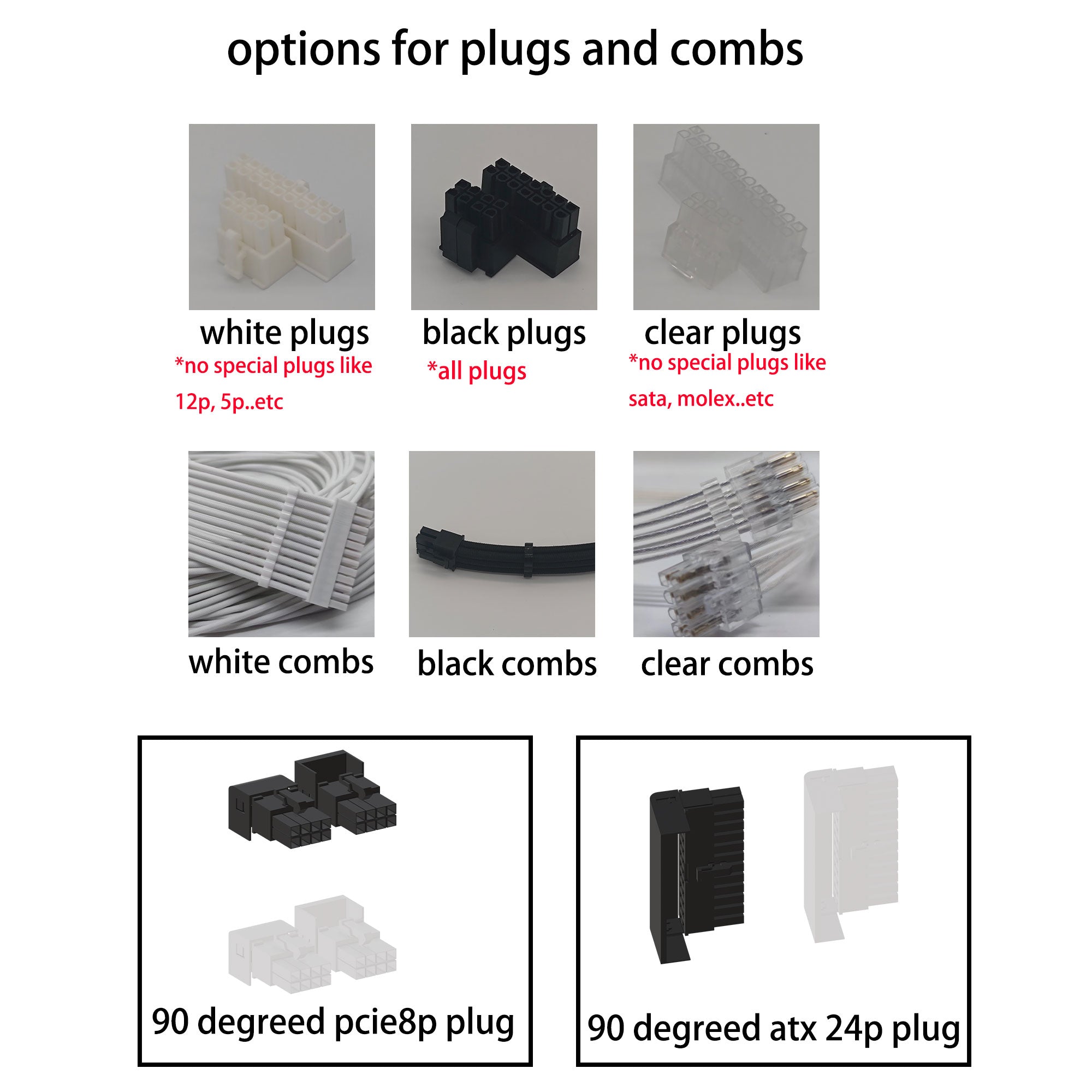 1stplayer DK6.0 psu custom full modular cables replacement cords