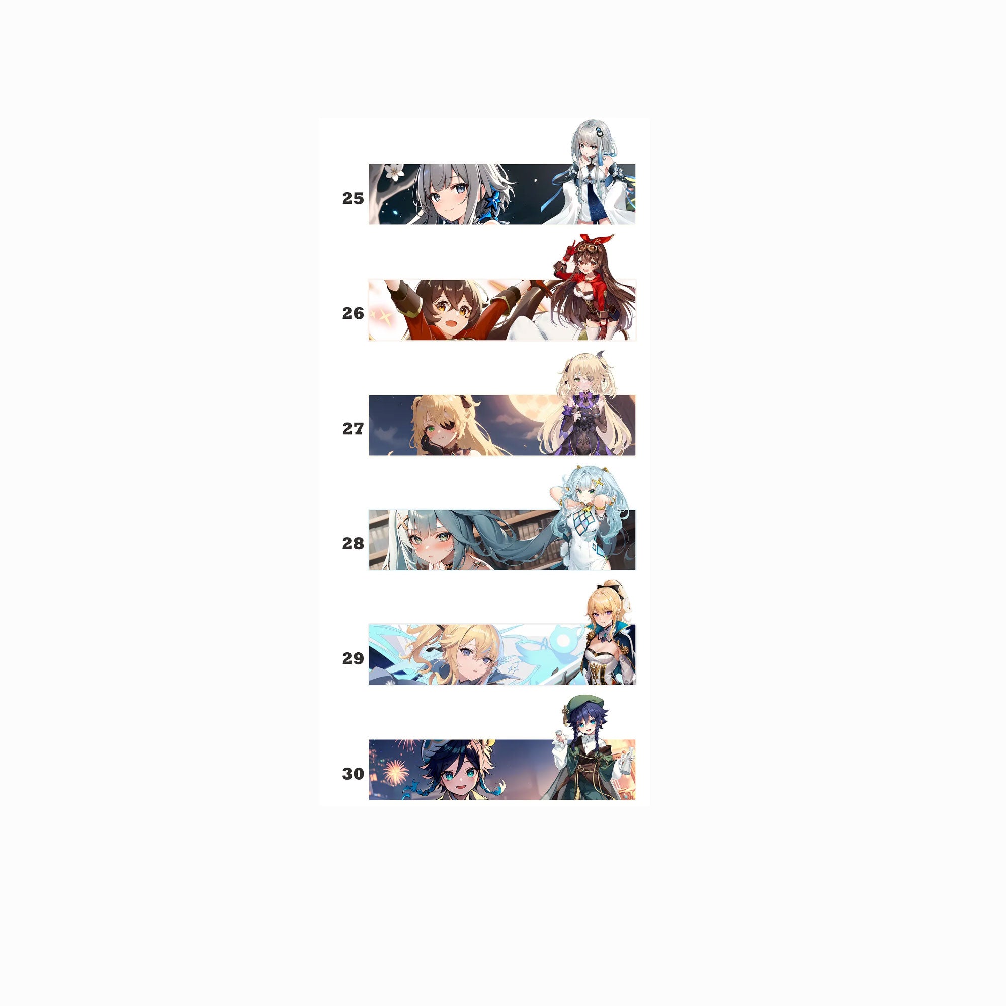 custom decrative PC chasis stickers personalized stickers Genshin Impa