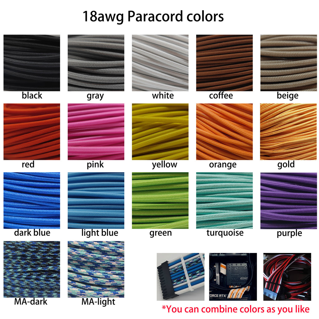 custom replacement cables for GIGABYTE PSU P780GM AP850GM