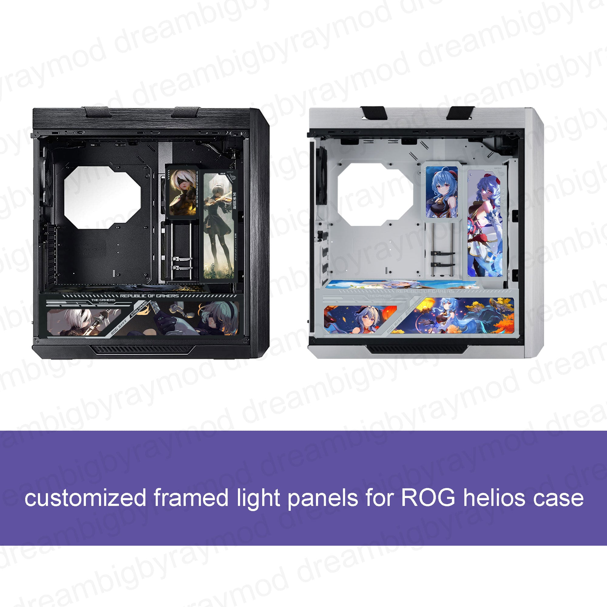 RGB pc case panels/GPU backplate panels – Dreambigbyray