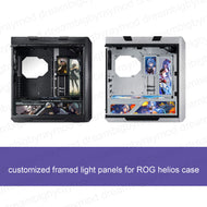 customized framed ARGB light panels for ASUS ROG helios case GX601 decoration panels