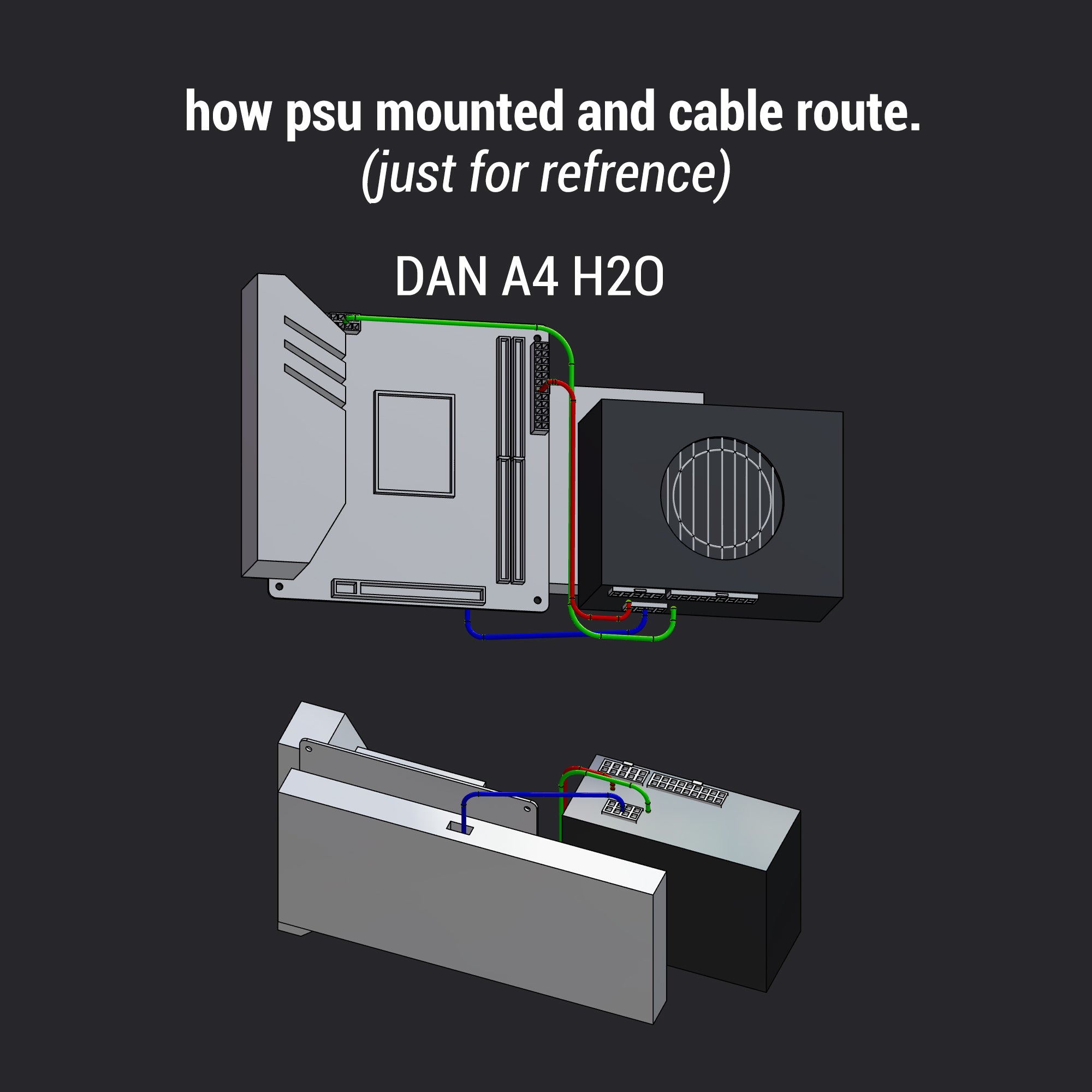 custom psu cables for LIANLI A3/DAN A4 SFX/ DAN A4 H2O/ DAN C4 SFX
