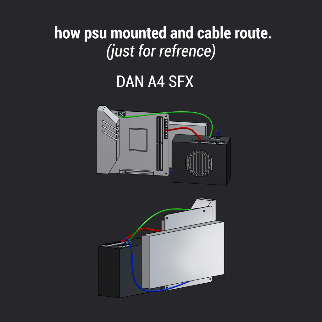 custom psu cables for LIANLI A3/DAN A4 SFX/ DAN A4 H2O/ DAN C4 SFX