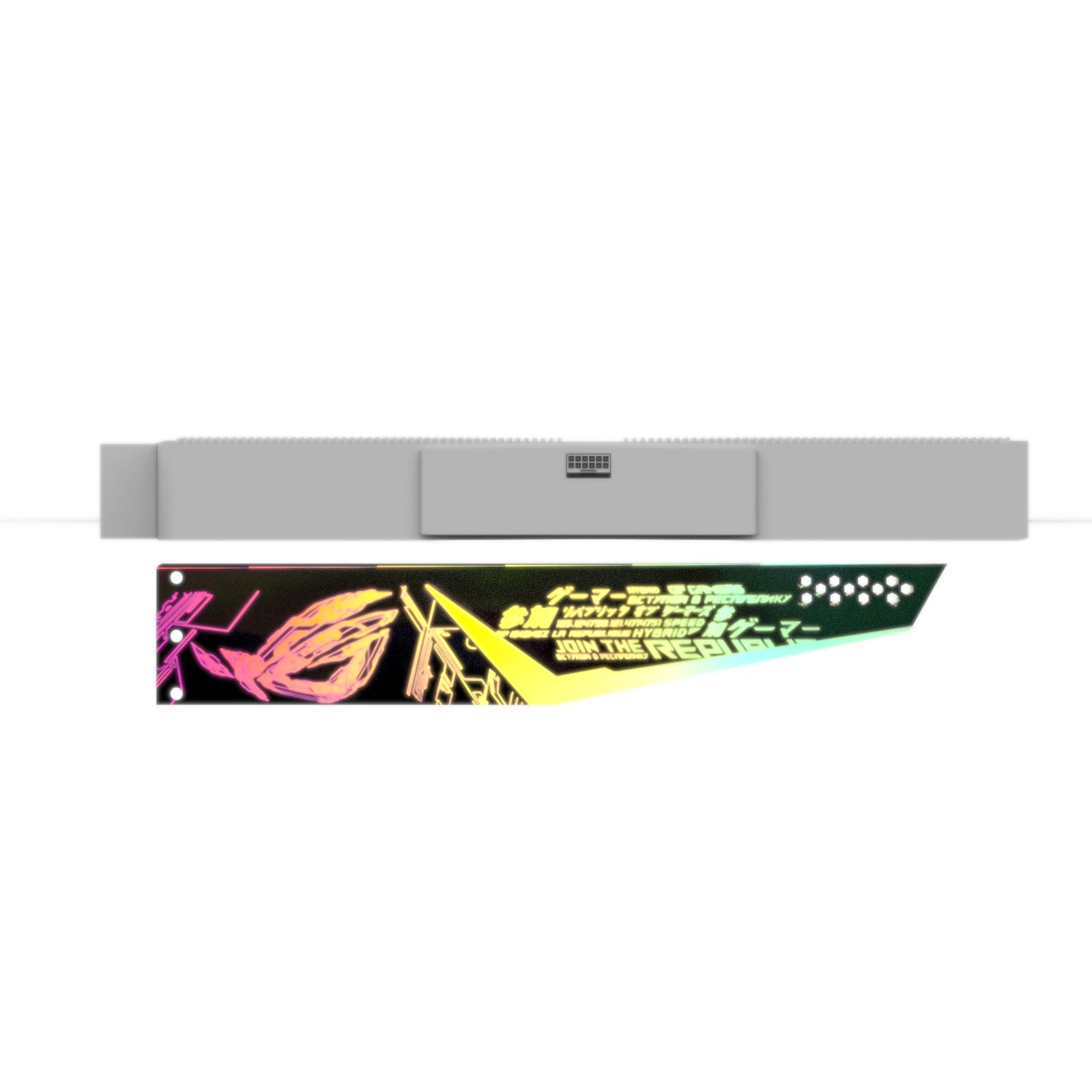 customized 5v3pin argb horizontal gpu bracket decoration ROG