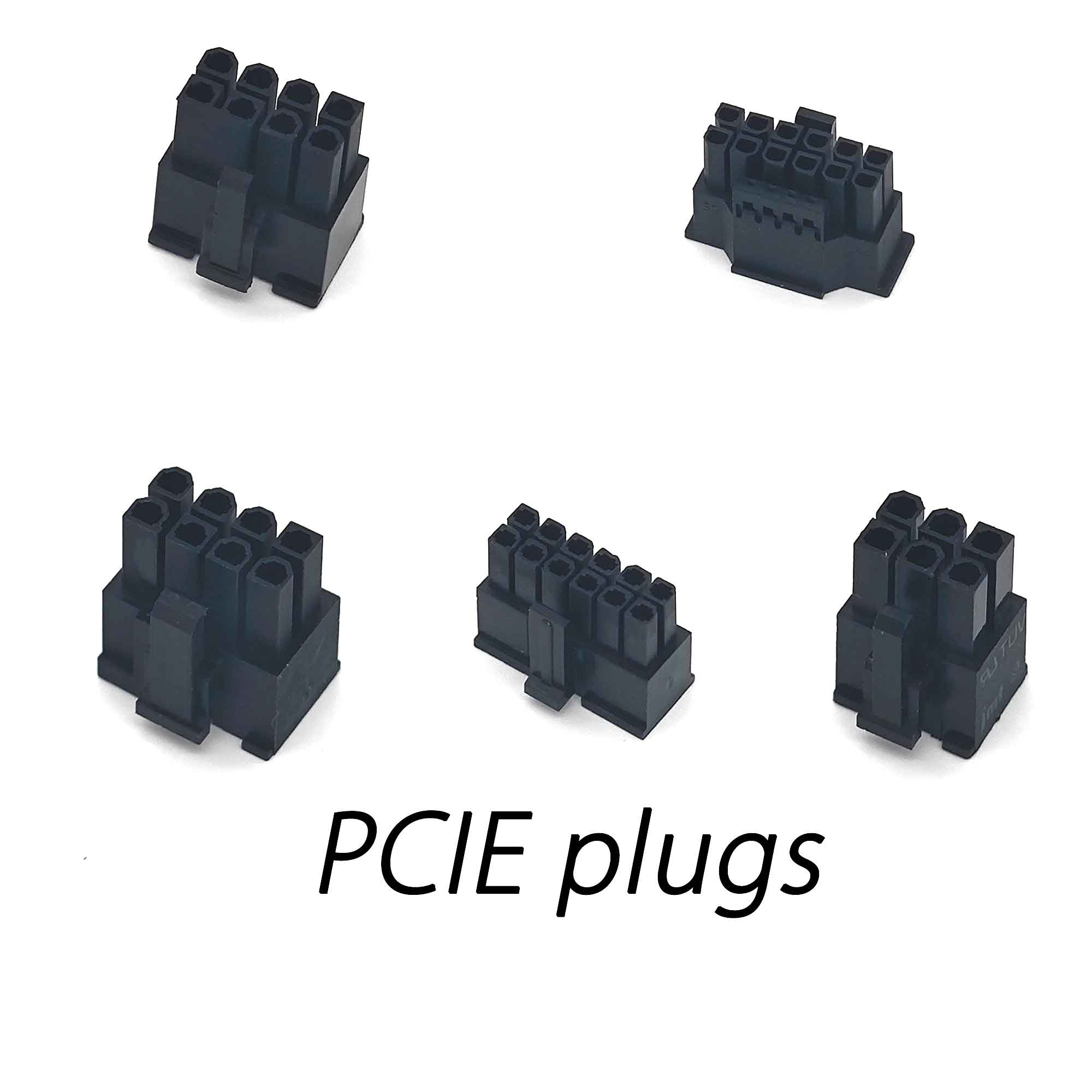dreambigbyrayMOD pcie 6+2p 6p 12p 12+4p plugs diy sleeving connectors