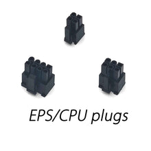 画像をギャラリービューアに読み込む, dreambigbyrayMOD EPS plugs 4+4p 4p DIY pc sleeving male connector
