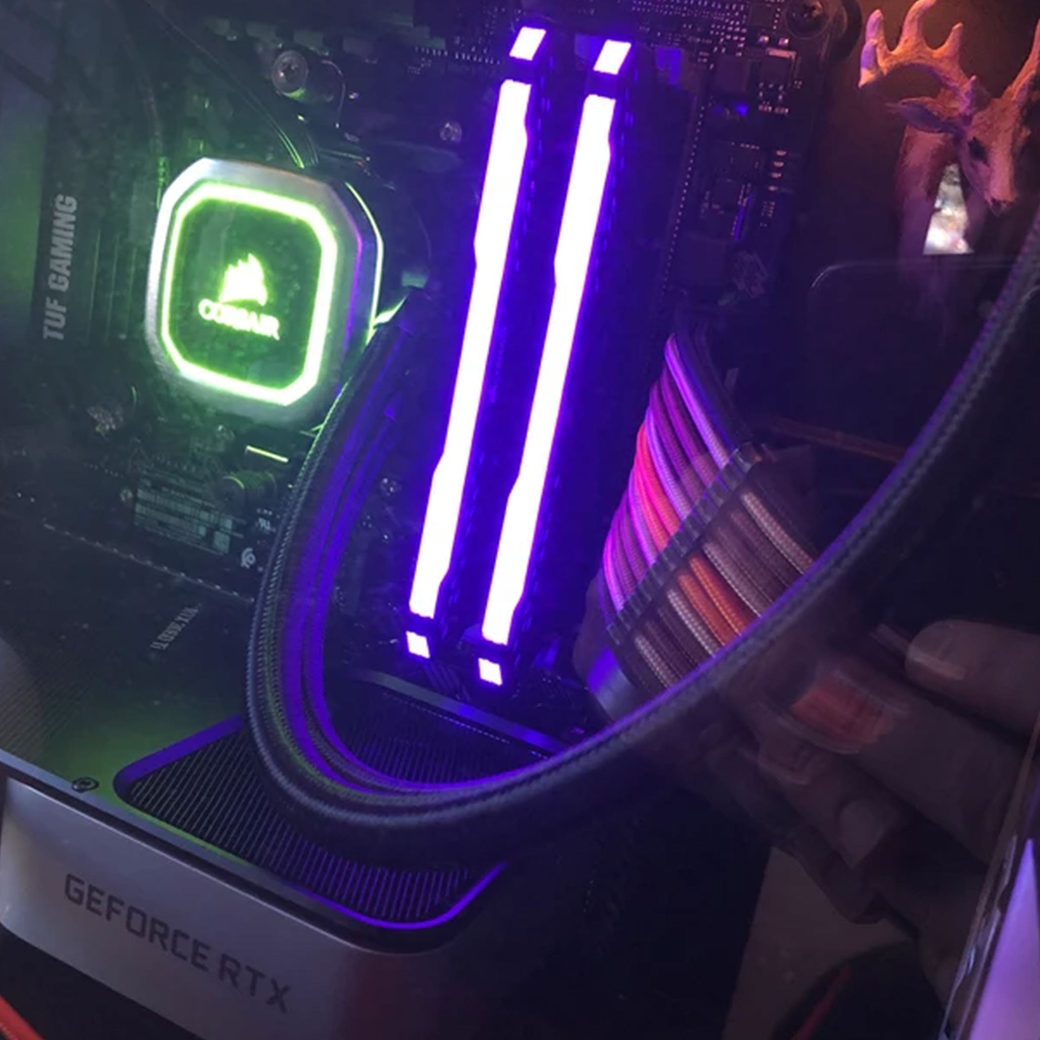 Dreambigbyray customized psu Noctua theme paracord extension kit PSU exntended cables