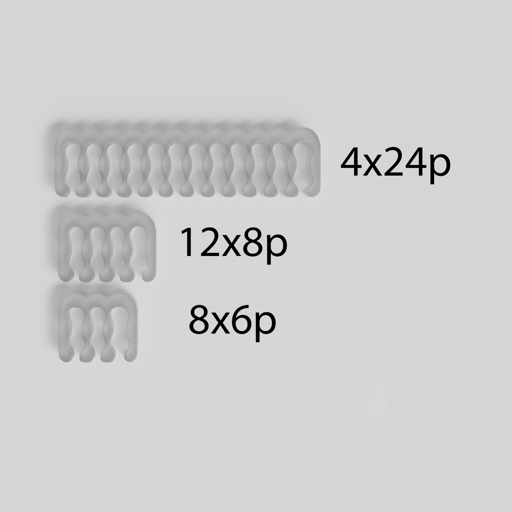 DreambigbyrayMOD 1set 24pcs cable combs cables organizer sets 4x24p 12x8p 8x6p