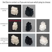 Load image into Gallery viewer, dreambigbyrayMOD EPS plugs 4+4p 4p DIY pc sleeving male connector
