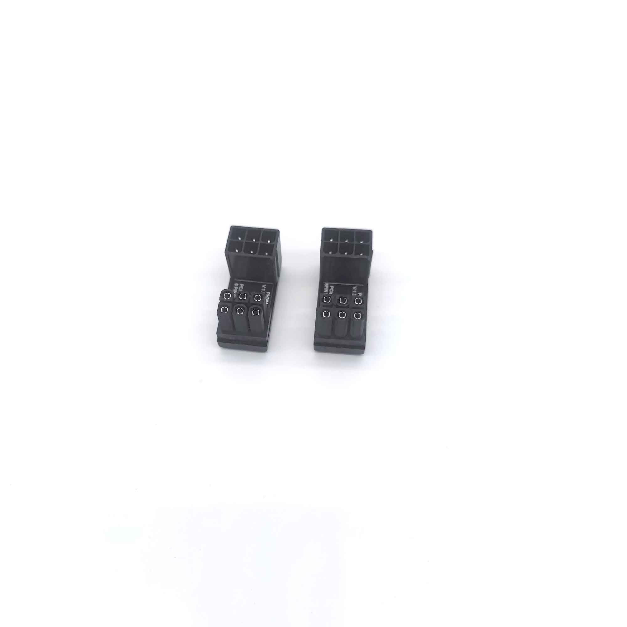 GPU VGA PCIE 8p 6p 180 degree dapter connector