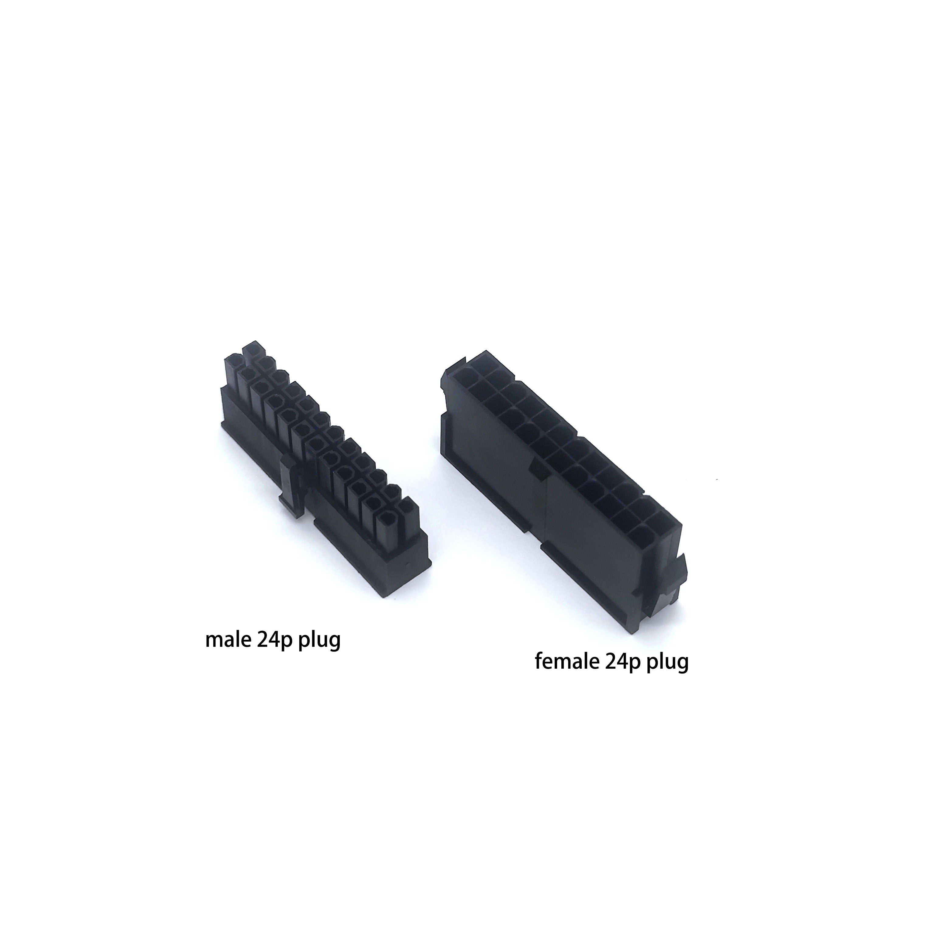 DIY psu extension male female plugs