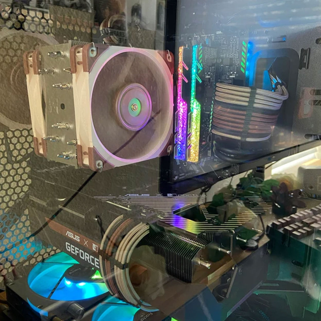 Dreambigbyray customized psu Noctua theme paracord extension kit PSU exntended cables