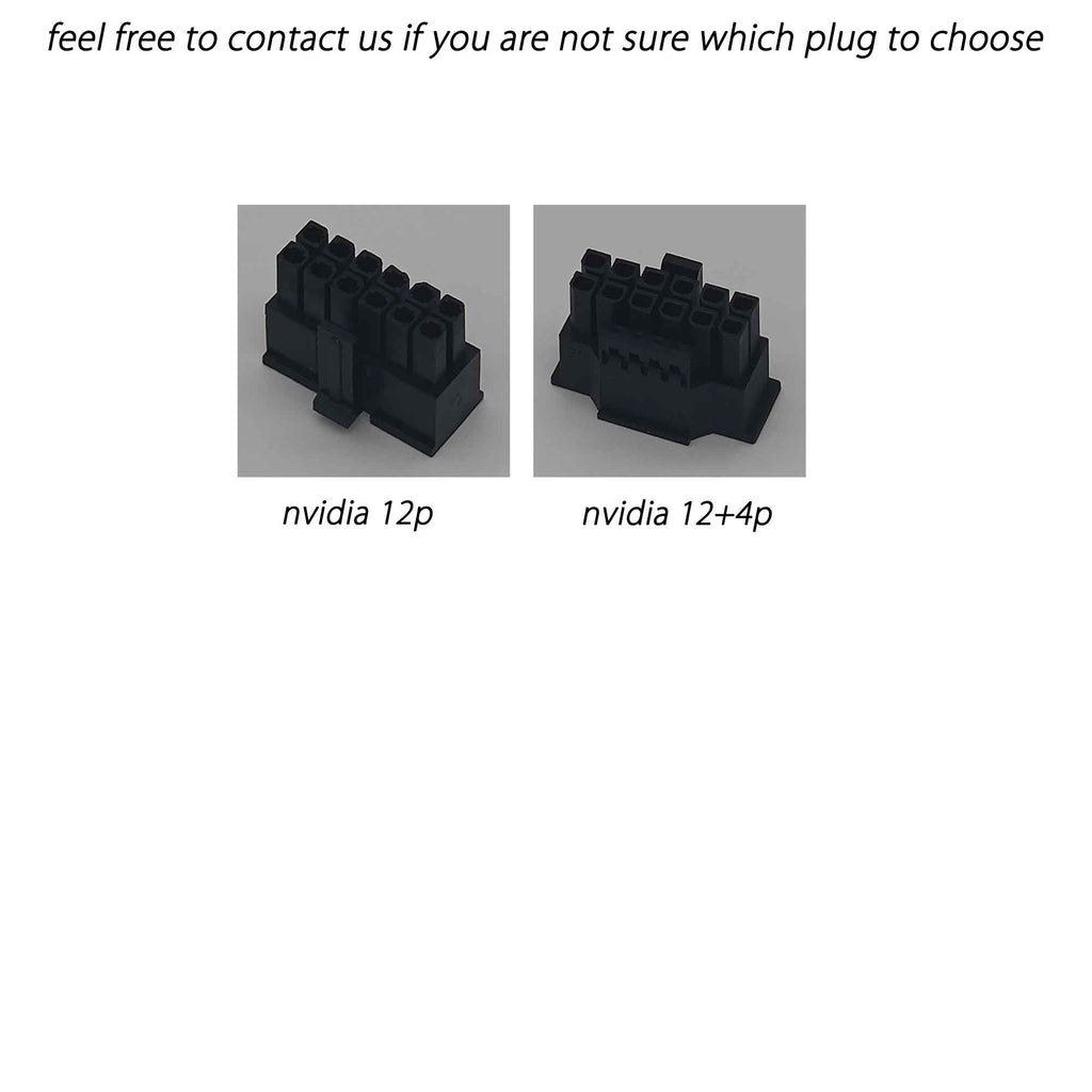 dreambigbyrayMOD pcie 6+2p 6p 12p 12+4p plugs diy sleeving connectors