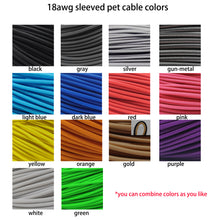 Load image into Gallery viewer, customized Seasonic full modular psu cable sleeved silver plated cable
