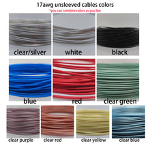 Load image into Gallery viewer, CoolerMaster full modular psu cables customized sleeved silver plated cables
