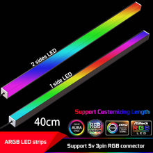 Load image into Gallery viewer, customized length ARGB led strip computer desktop home atmosphere RGB light strip aura sync
