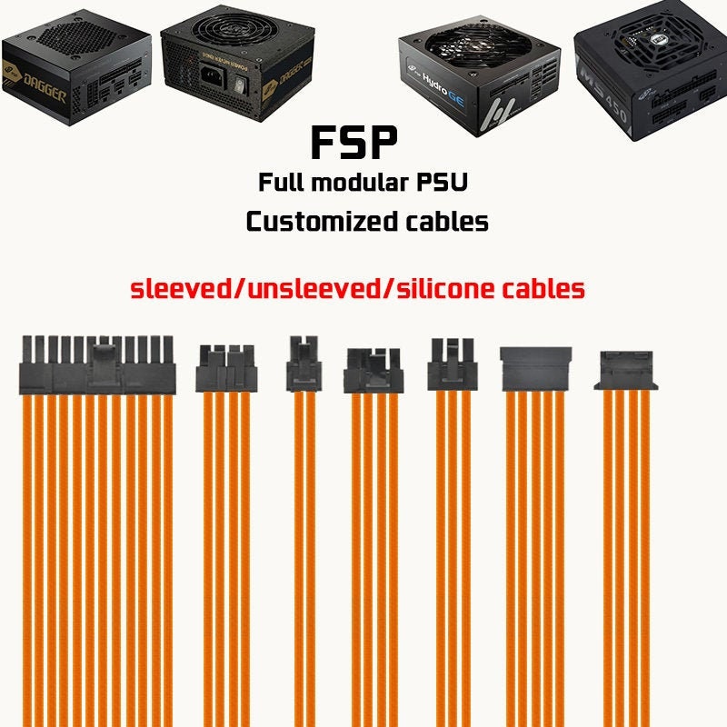 customized psu cables for FSP dagger pro hydro ge itx psu replacement cables