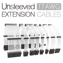 Загрузить изображение в средство просмотра галереи, 30cm unsleeved pc psu extension cables customized cpu gpu mobo extension cord
