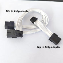 Load image into Gallery viewer, dreambigbyray custom Nvdia 30xx GPU 12p to PCIE8p converter  adapter extension cables
