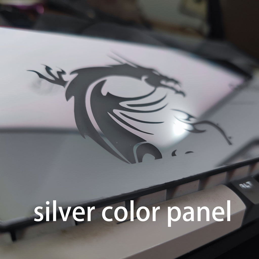 custmoized silver mirrored RGB gpu backplate pc case panel argb edge argb PC decoration