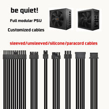 Cargar imagen en el visor de la galería, customized full modular psu cables for bequiet psu atx pcie gpu cables
