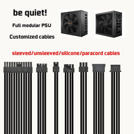 customized full modular psu cables for bequiet psu atx pcie gpu cables