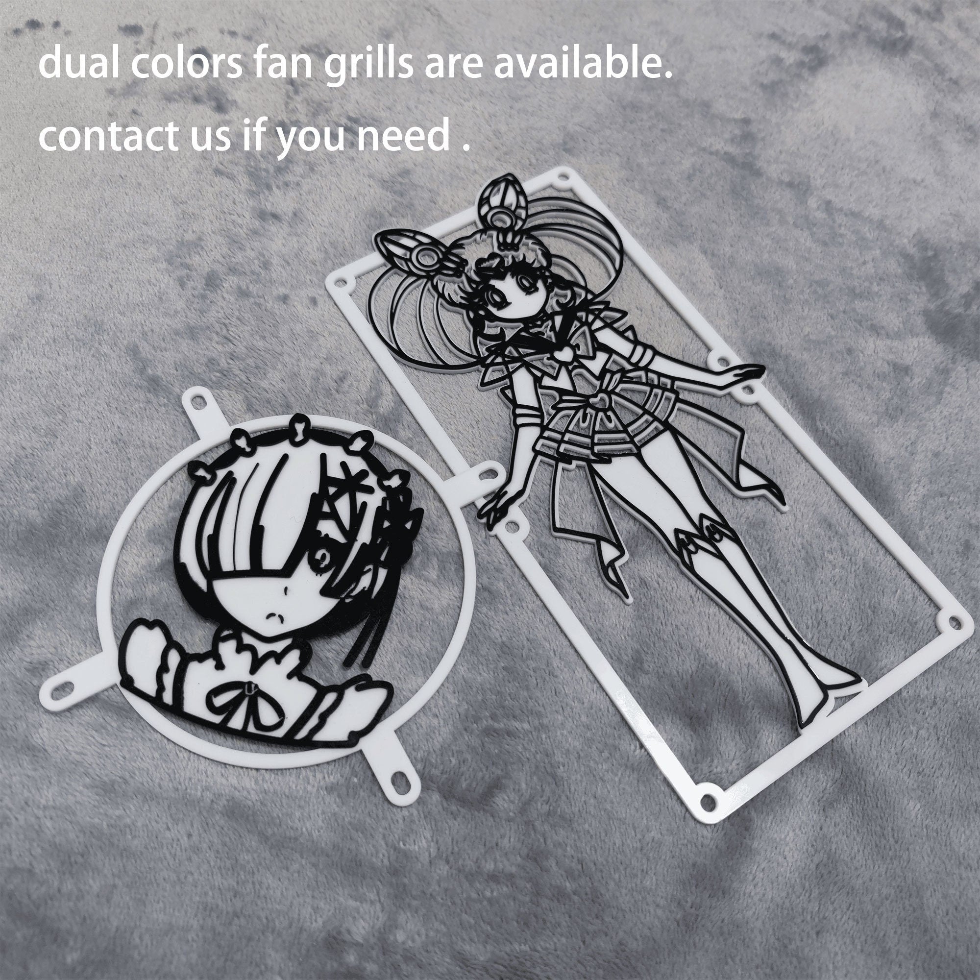 DreambigbyRay MOD 120mm customized laser fan grills decoration support custmoized