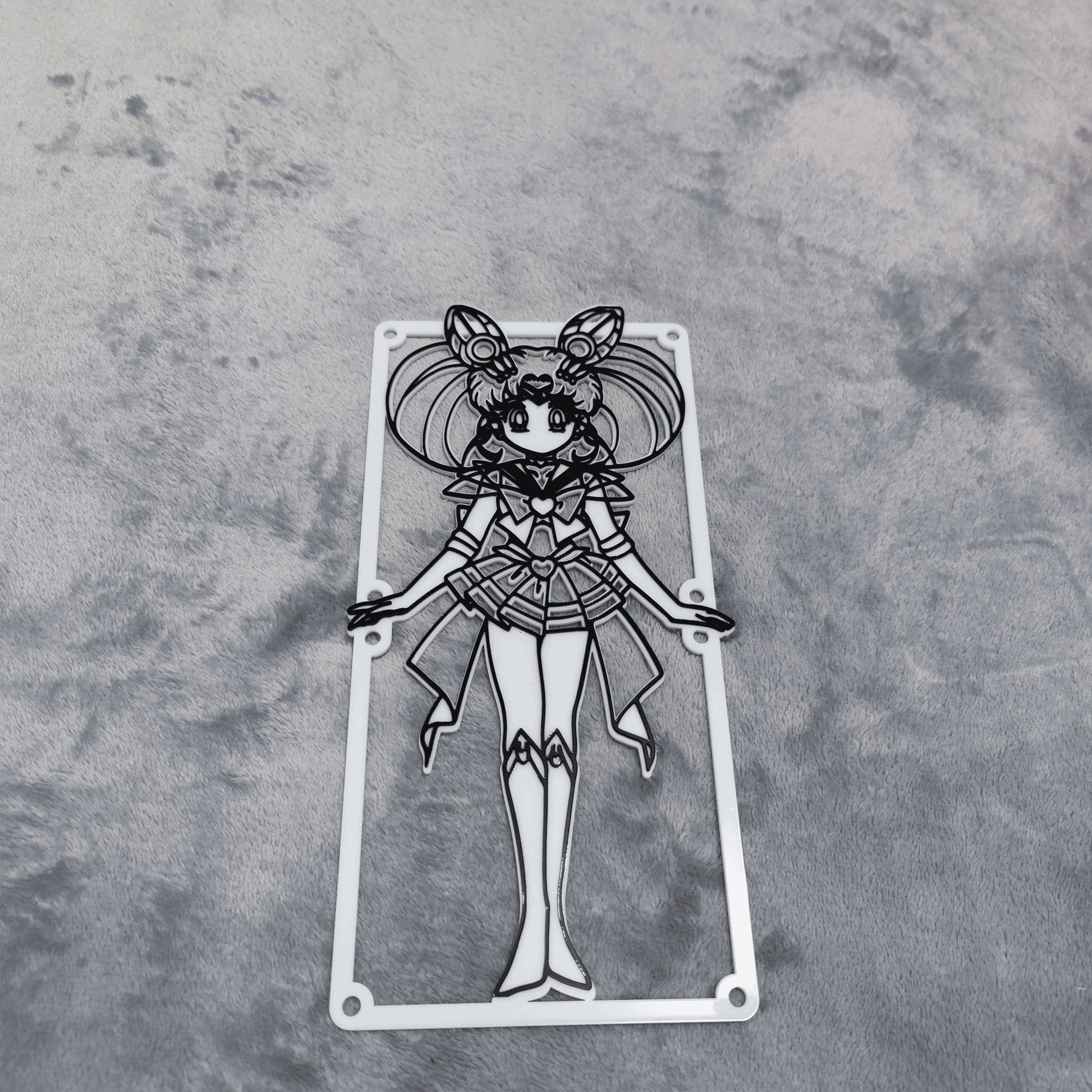 customized dual colors laser fan grills REM Chibiusa support custom
