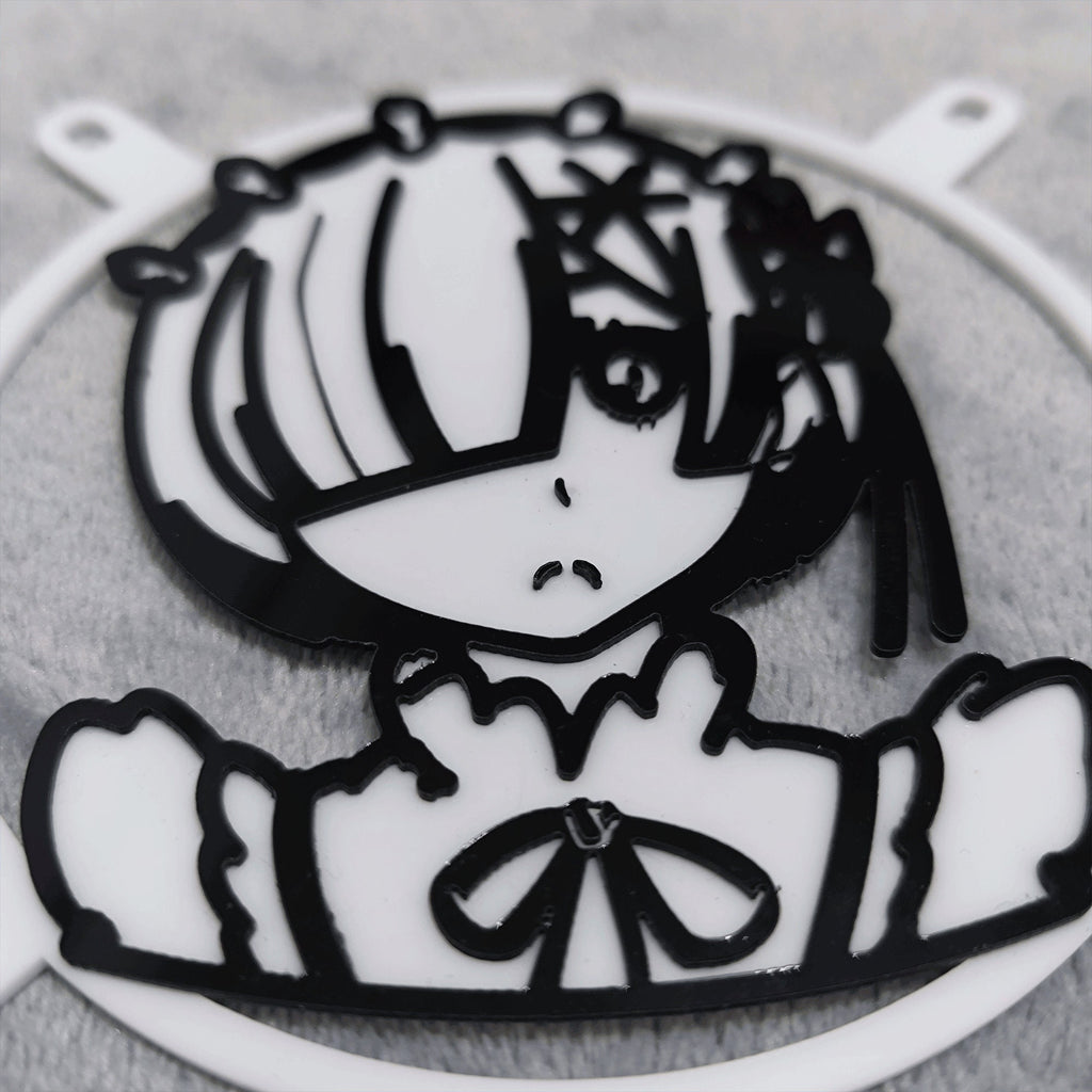 customized dual colors laser fan grills REM Chibiusa support custom