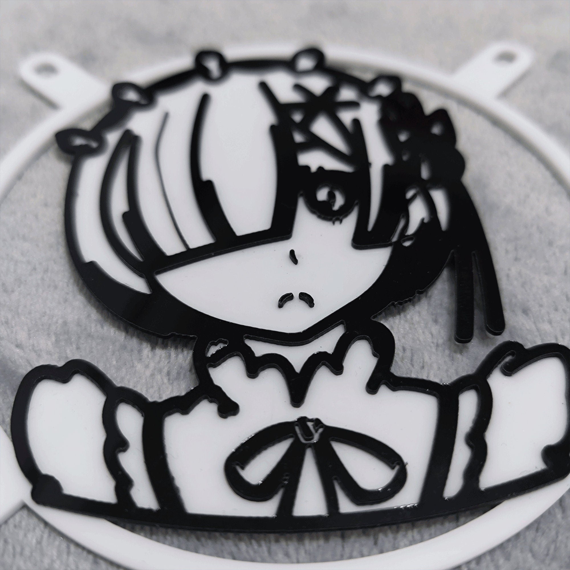 customized dual colors laser fan grills REM Chibiusa support custom