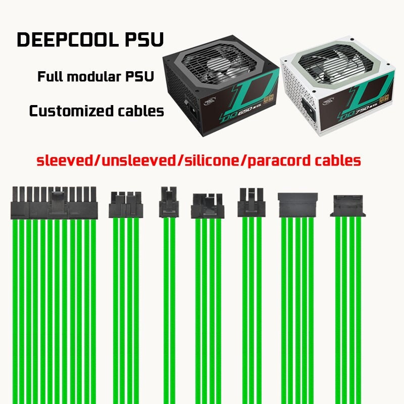 Dreambigbyraymod custom psu modular cables for deepcool psu DQ650-M 750