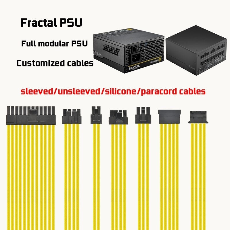 dreambigbyray mod custom Fractal design psu ION ION+ cables full modular replacement cables