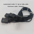 customized 30cm 12vhpwr to 2x8p 12+4p to 3x8p adapter extension cable 16pin 40xx 50xx gpu cable
