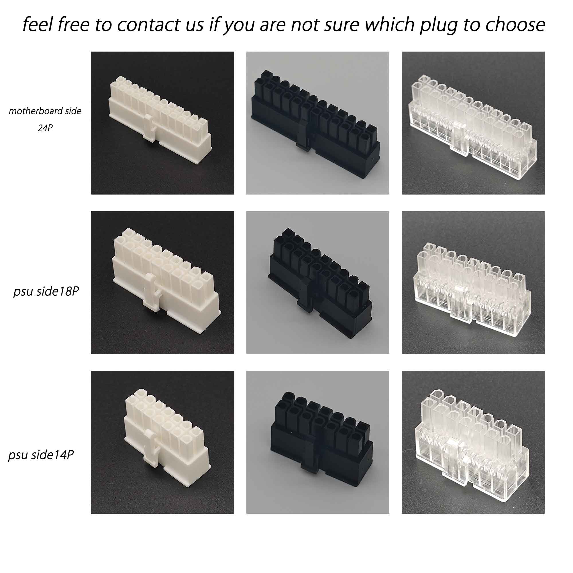 dreambigbyrayMOD DIY atx 24p 18p 14p 10p plugs